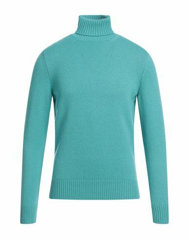 Drumohr Man Turtleneck Turquoise Cashmere Cover