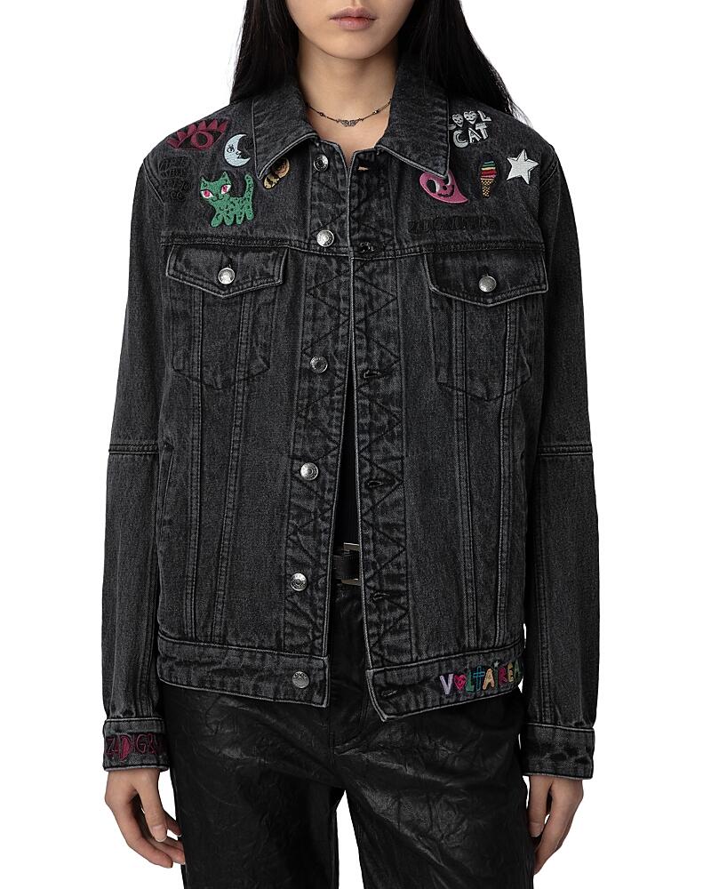 Zadig & Voltaire Kasy Cotton Denim Jacket Cover