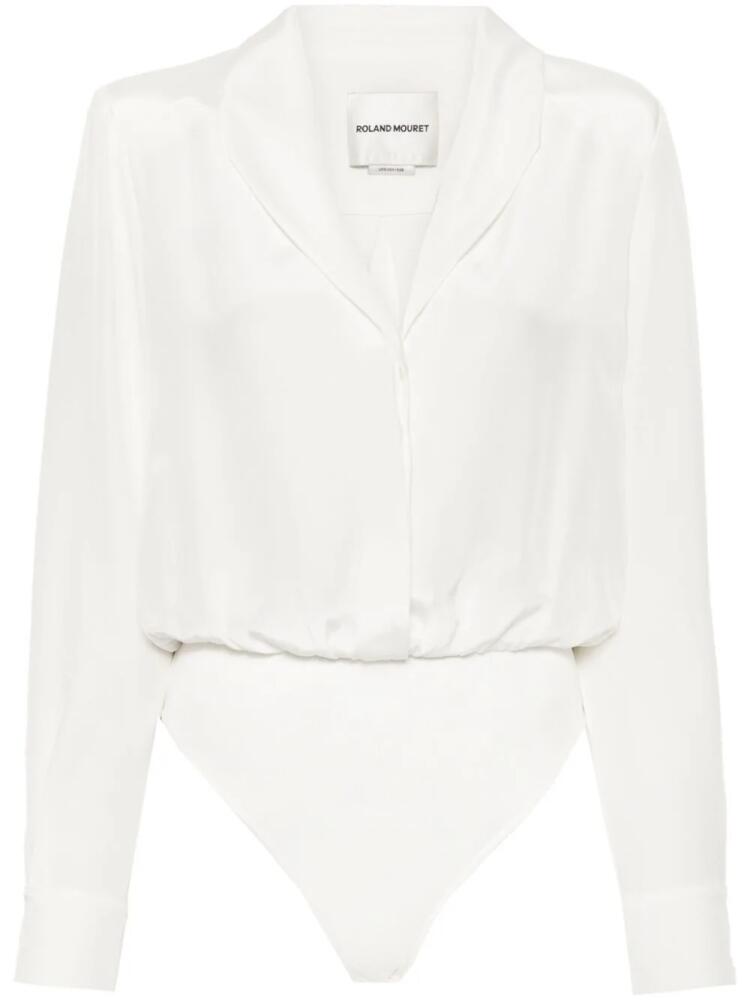 Roland Mouret silk shirt bodysuit - White Cover