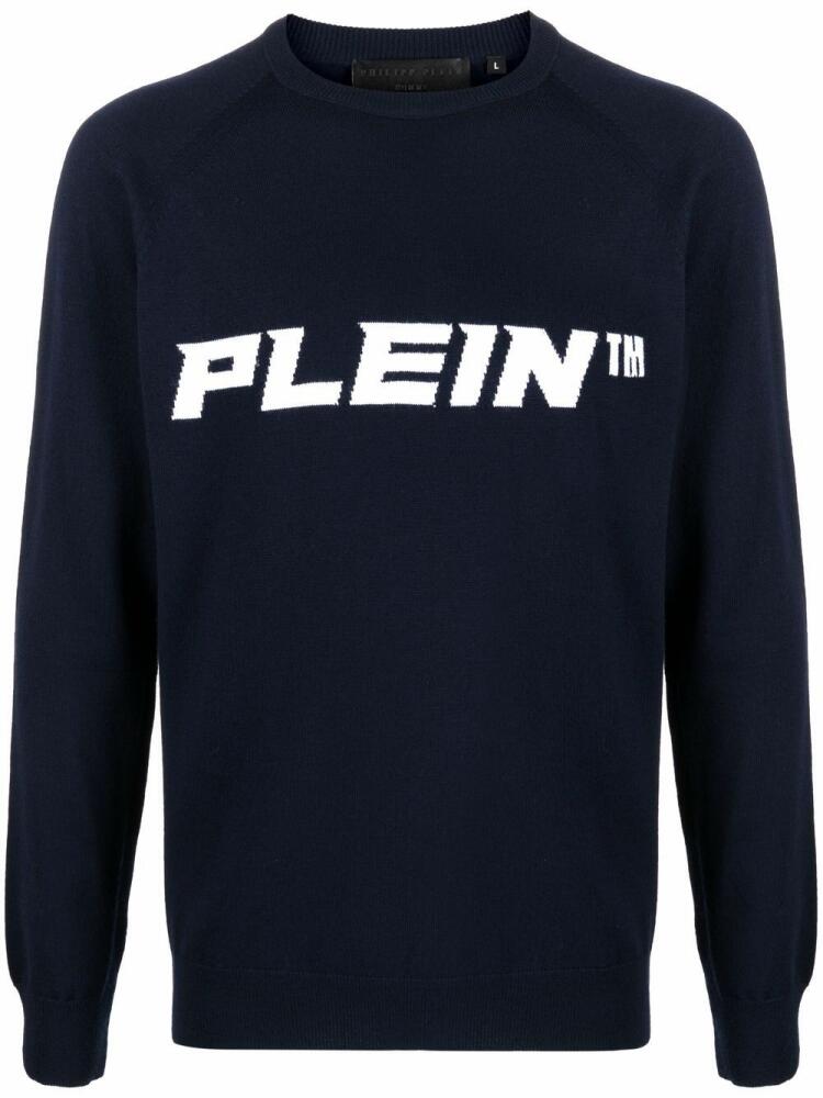 Philipp Plein logo-print jumper - Blue Cover