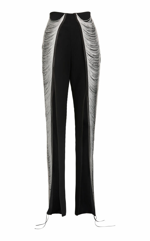 Maticevski - Extent Fringed Split-Front Pants - Silver Cover