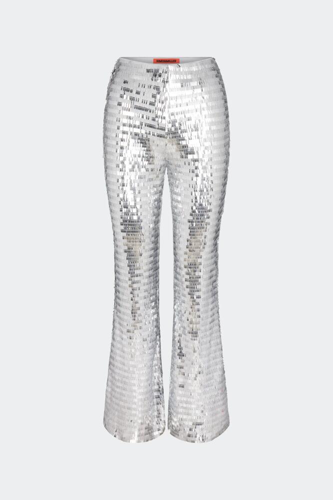 SIMONMILLER Sequin Robo Pant in Satellite Silver Cover