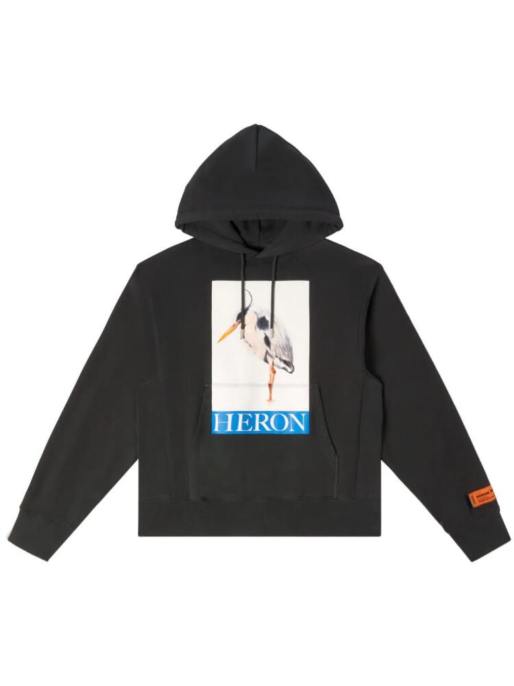 Heron Preston Heron Bird cotton hoodie - Black Cover