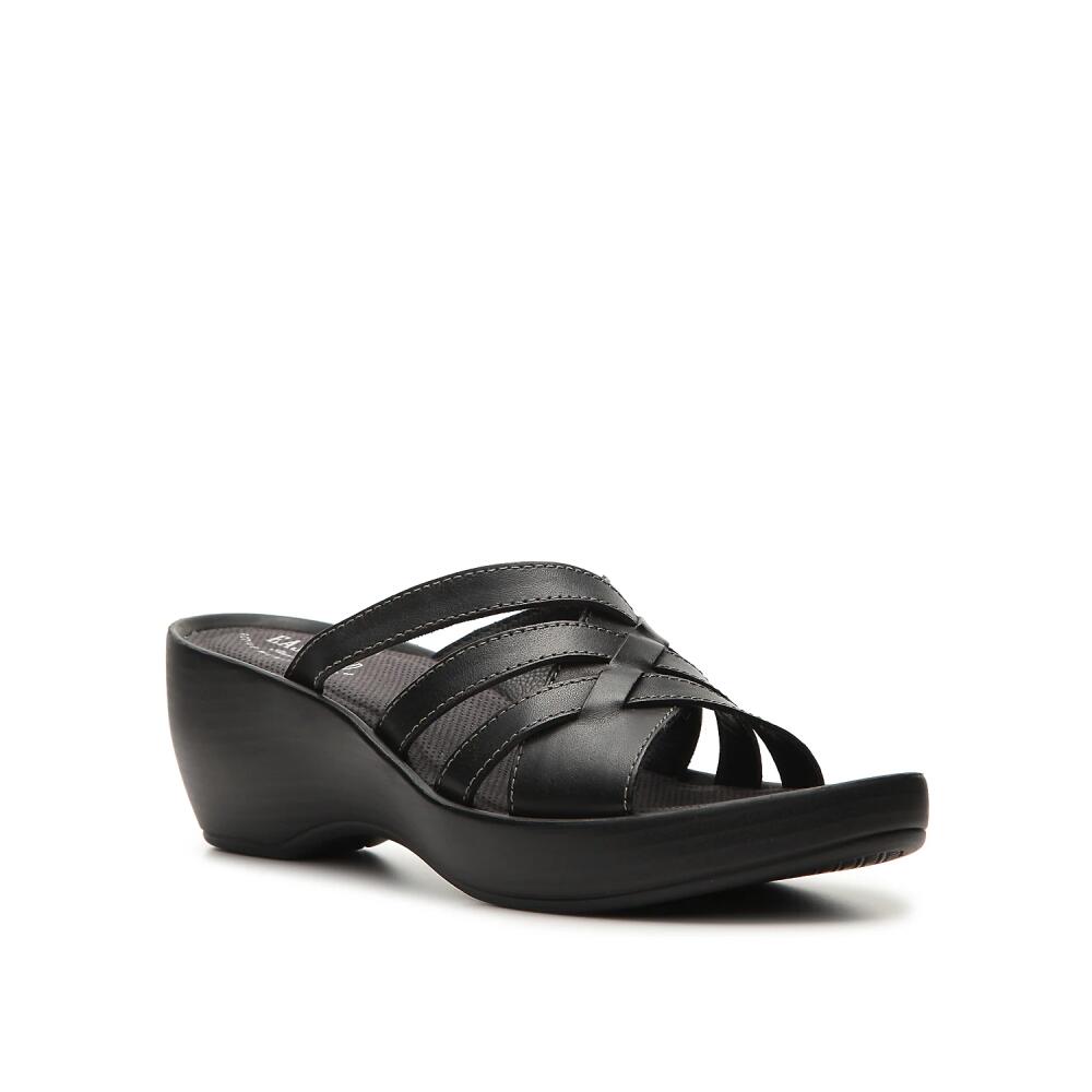 Eastland Wide Width Poppy Wedge Sandal | Women's | Black Cover