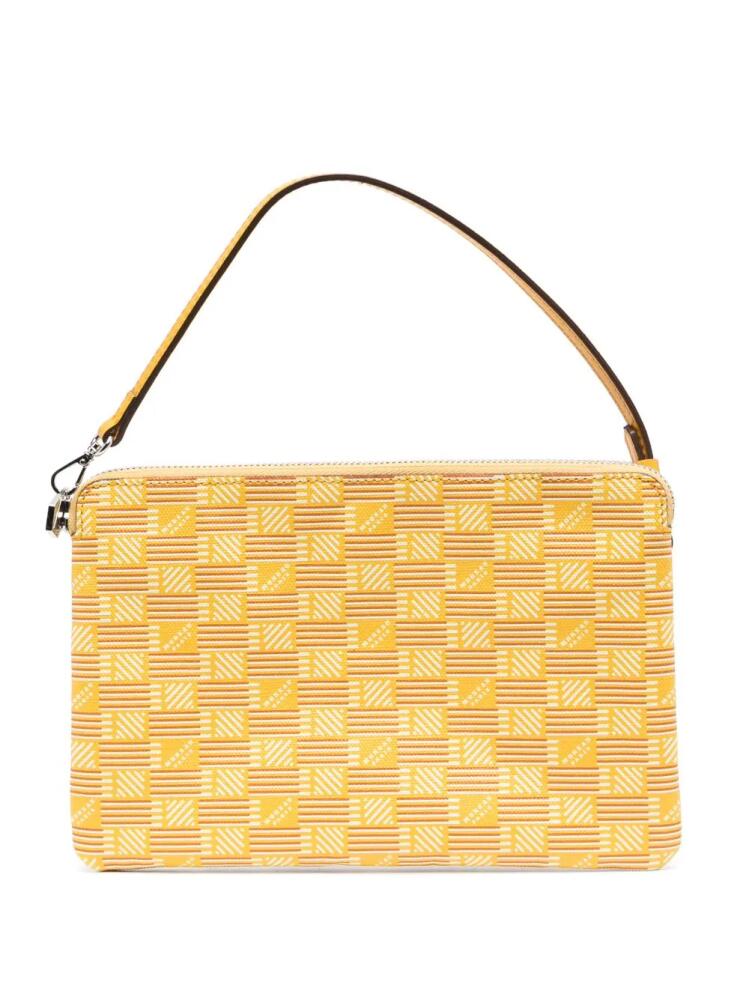 Moreau monogram-print clutch bag - Yellow Cover