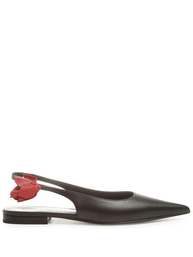 Magda Butrym leather ballerina shoes - Black Cover