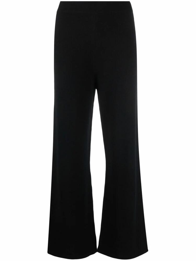 PAULA ribbed cashmere trousers - Black Cover