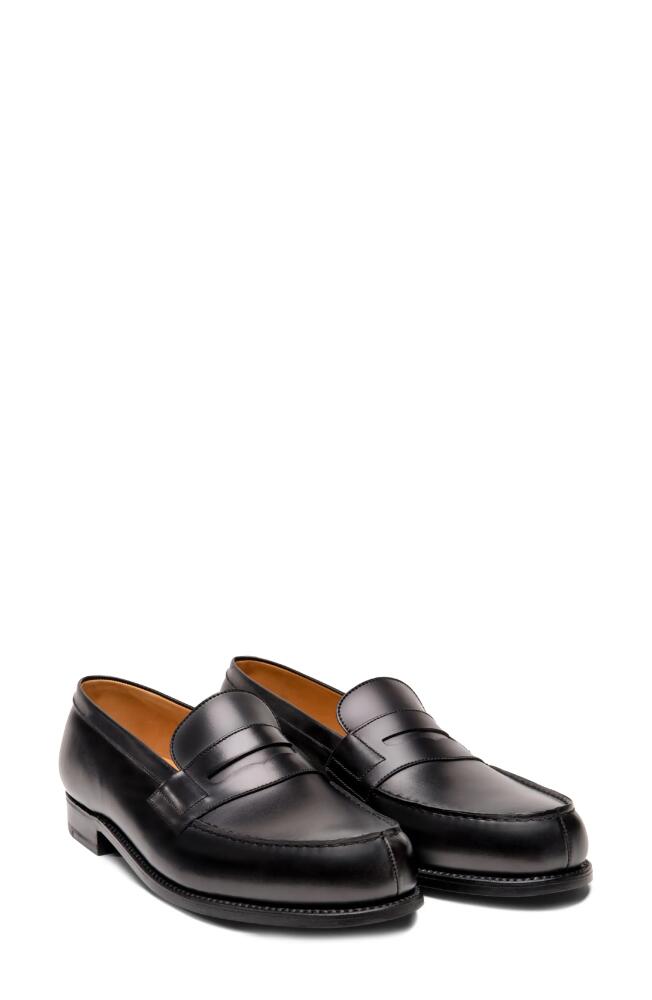 JM WESTON 180 Penny Loafer in Black Cover