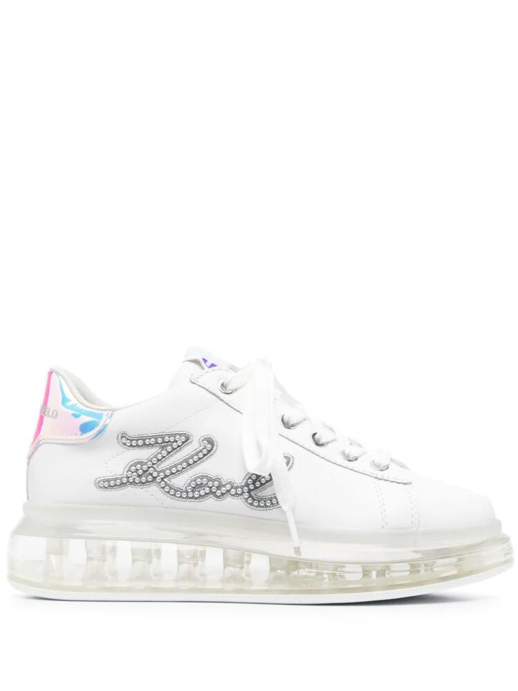 Karl Lagerfeld logo-patch sneakers - White Cover