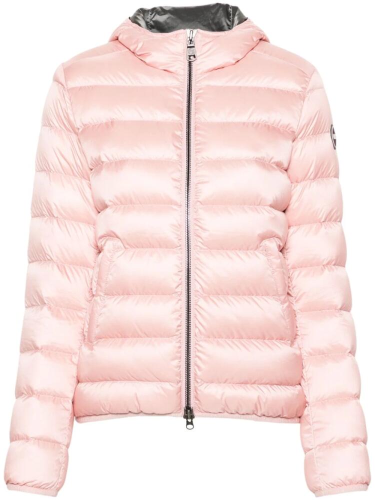 Colmar logo-appliqué puffer jacket - Pink Cover