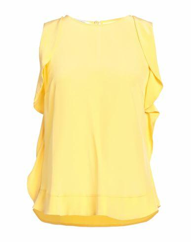 Barba Napoli Woman Top Yellow Silk Cover