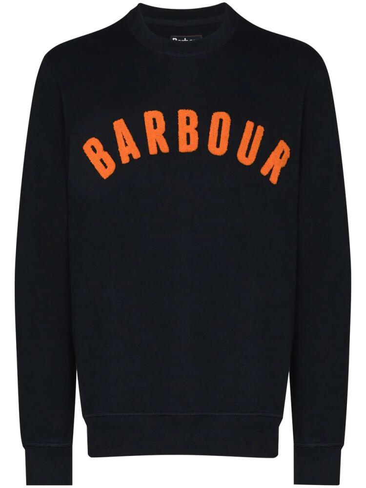 Barbour Prep-logo crew-neck sweatshirt - Blue Cover