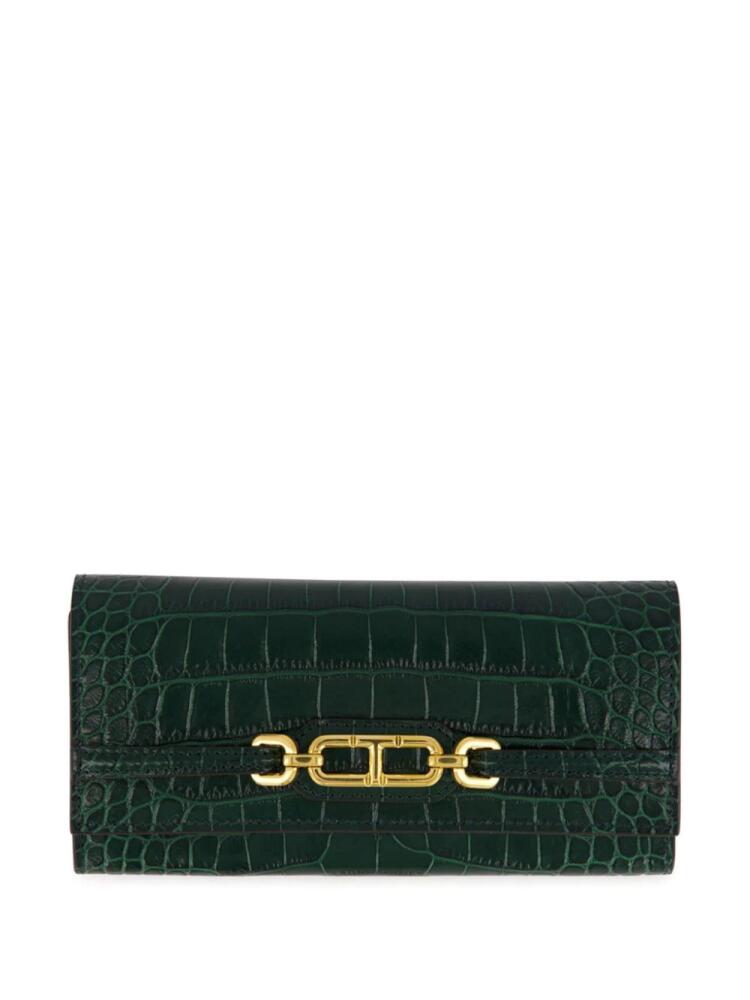 TOM FORD Whitney Continental wallet - Green Cover