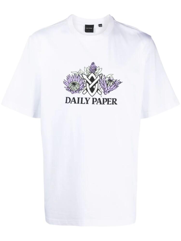 Daily Paper Ratib logo-print cotton T-shirt - White Cover