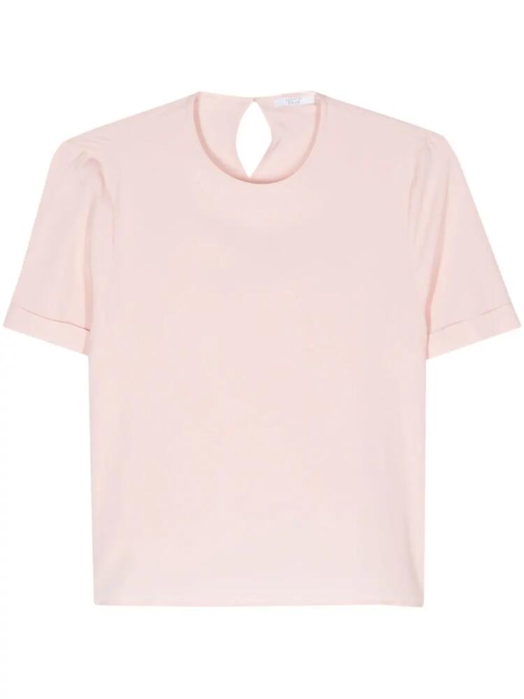 Peserico round-neck crepe blouse - Pink Cover