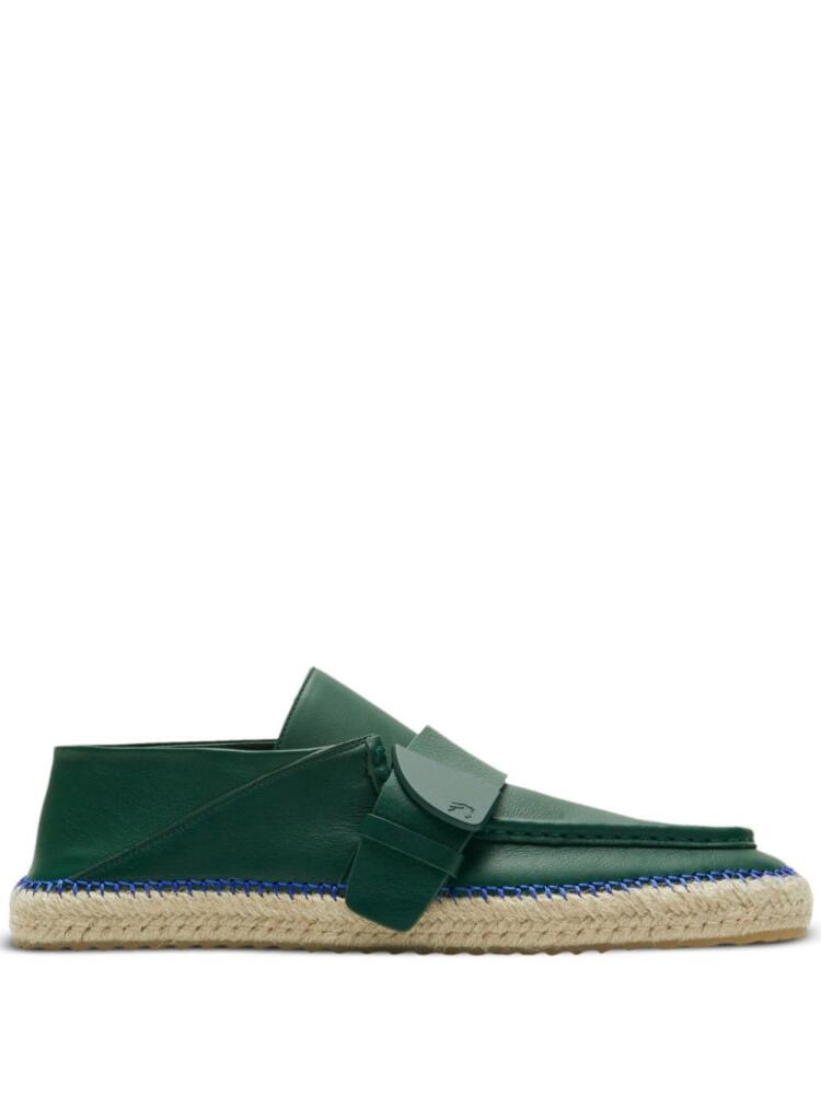 Burberry Deck leather espadrilles - Green Cover