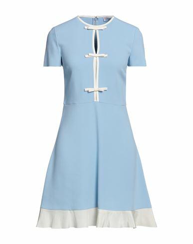 Red Valentino Woman Mini dress Sky blue Acetate, Viscose, Elastane Cover