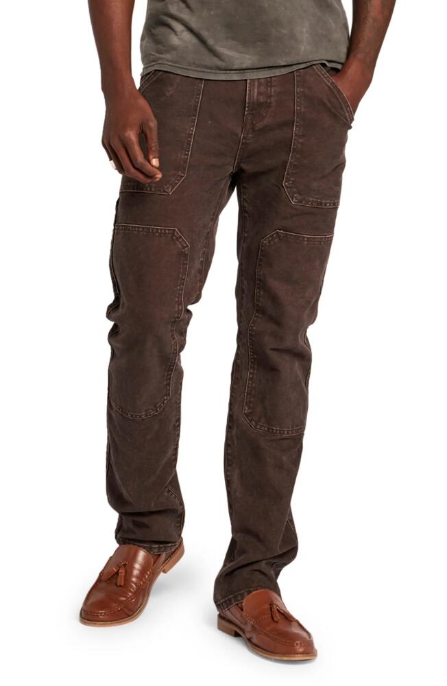 Current/Elliott The Williams Straight Leg Utility Pants in Dark Brown Cover