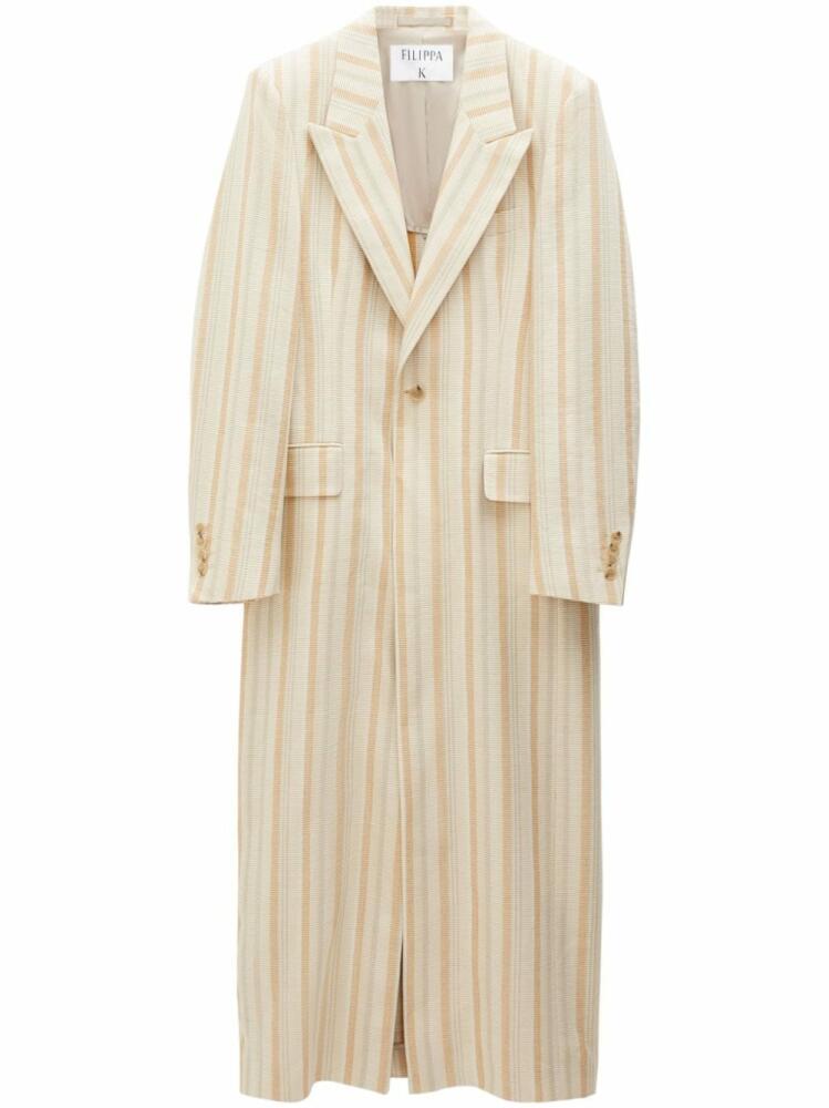 Filippa K striped blazer coat - Neutrals Cover