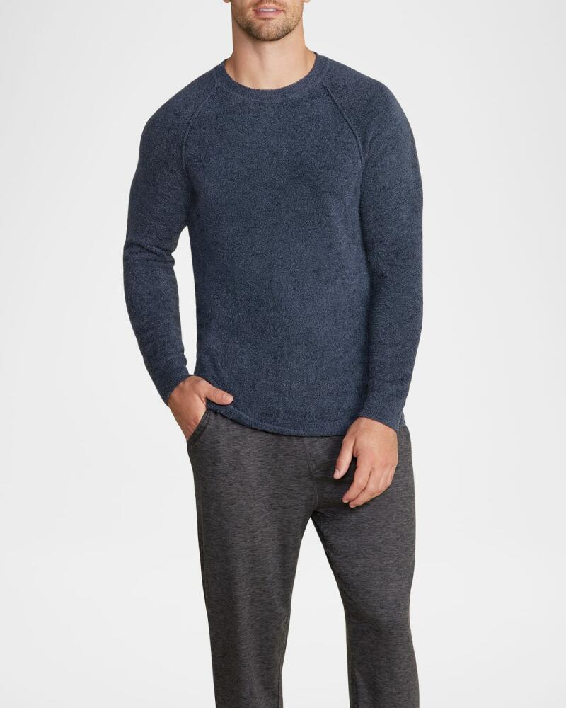 Barefoot Dreams Men's CozyChic Lite Raglan Crewneck Sweater Cover