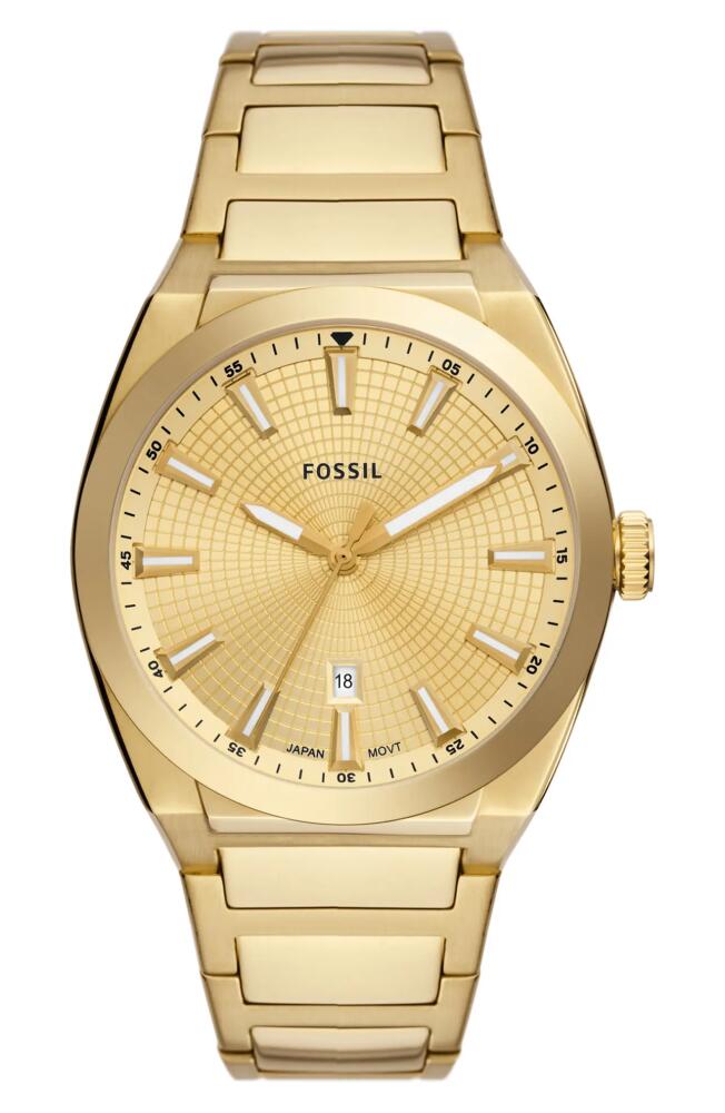 Fossil Everett Bracelet Watch, 42mm in Gold Cover