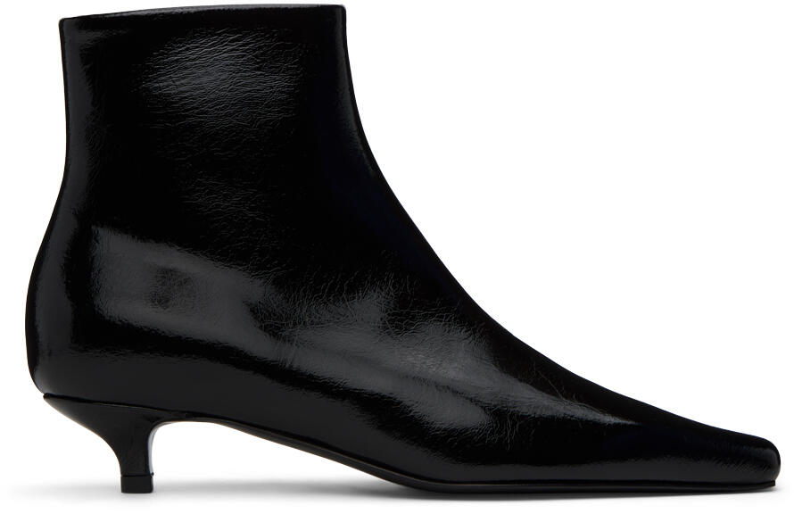 TOTEME Black 'The Slim' Ankle Boots Cover