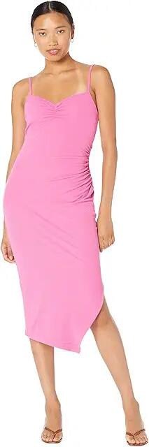 MONROW Rib Cami Dress (Raspberry Rose) Women's Clothing Cover