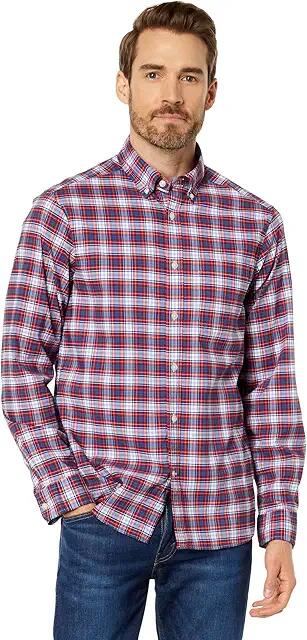 Vineyard Vines Plaid OTG Brrr Shirt (Highlands Red) Men's Clothing Cover