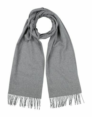 Brunello Cucinelli Woman Scarf Grey Silk, Brass Cover