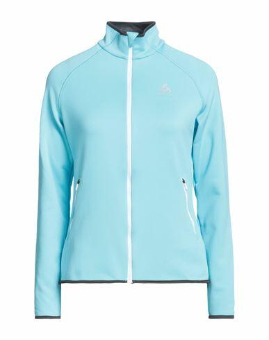 Odlo Woman Sweatshirt Sky blue Polyester, Elastane Cover