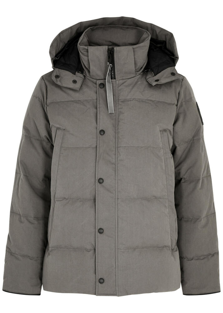 Canada Goose Wyndham Quilted Cotton-blend Parka - Dark Grey Cover