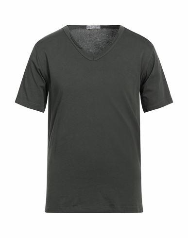 Daniele Alessandrini Homme Man T-shirt Dark green Cotton Cover