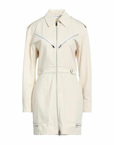 Victoria Beckham Woman Overcoat & Trench Coat Cream Cotton Cover