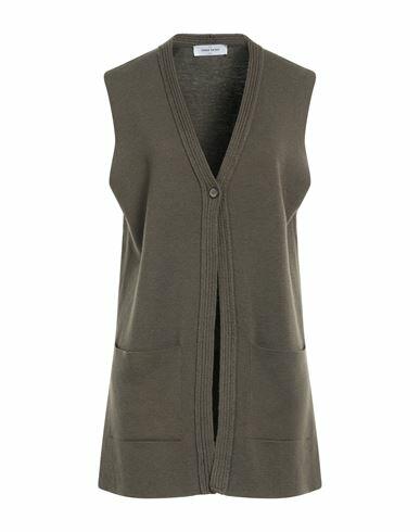 Gran Sasso Woman Cardigan Military green Virgin Wool Cover