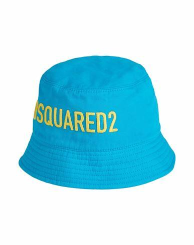 Dsquared2 Man Hat Azure Cotton Cover