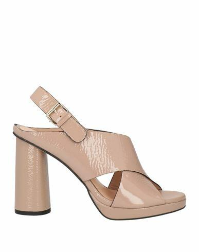 Elvio Zanon Woman Sandals Light brown Leather Cover