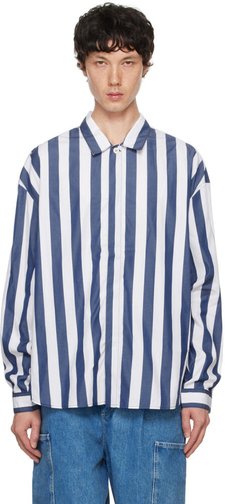 SUNNEI Blue & White Over Shirt Cover