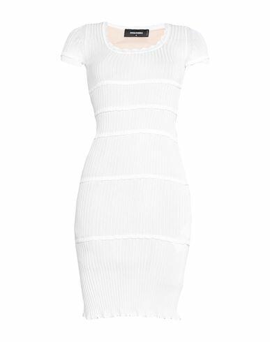 Dsquared2 Woman Midi dress White Viscose, Polyamide Cover