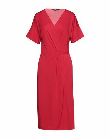 Seventy Sergio Tegon Woman Midi dress Red Polyester, Elastane Cover