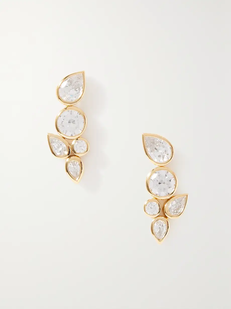 Completedworks - + Net Sustain No Rush Recycled Gold Vermeil Cubic Zirconia Earrings - One size Cover