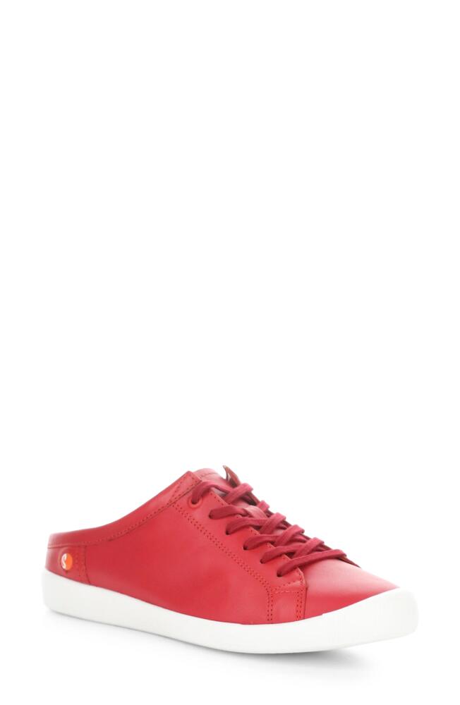 Softinos by Fly London Idle Sneaker in Cherry Red Smooth Cover