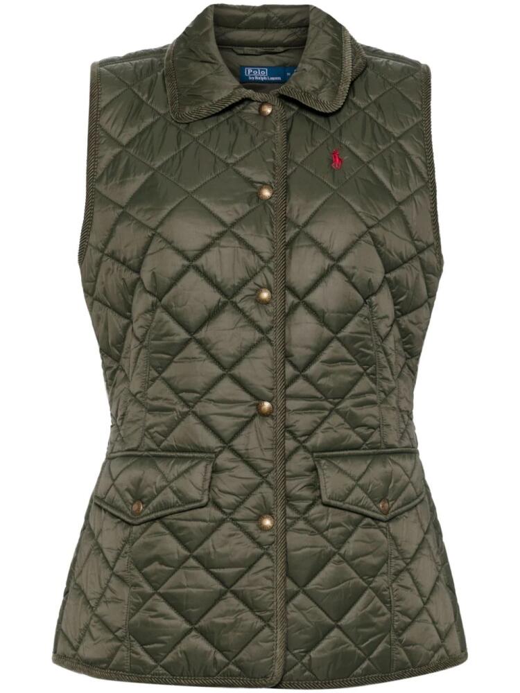 Polo Ralph Lauren diamond-quilted detailing gilet - Green Cover