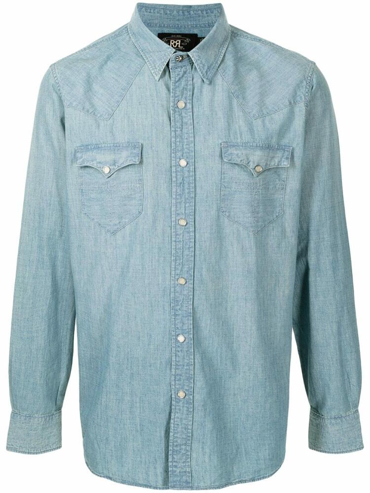 Ralph Lauren RRL classic collar denim shirt - Blue Cover