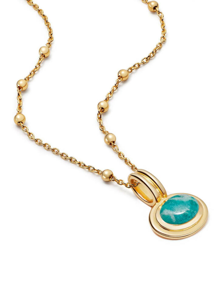 Daisy London Amazonite 18kt Gold-plated Necklace - Green Cover