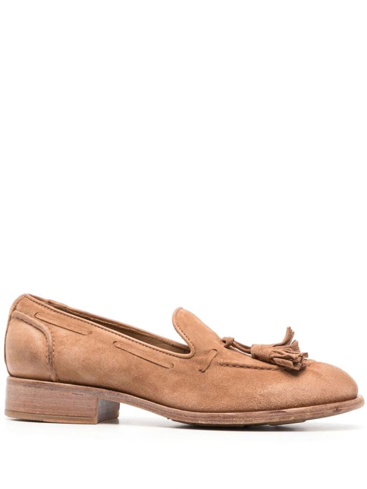 Moma 20mm almond-toe loafers - Brown Cover