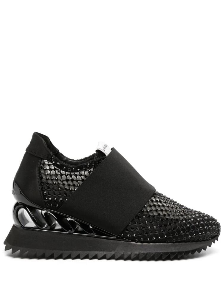 Le Silla Gilda rhinestone-embellished sneakers - Black Cover