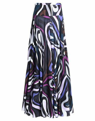 Pucci Woman Maxi skirt Black Cotton Cover