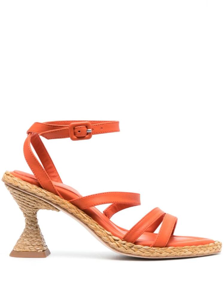 Paloma Barceló 90mm heeled leather sandals - Orange Cover