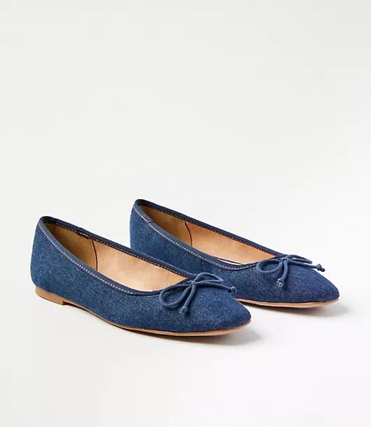 Loft Denim Ballet Flats Cover