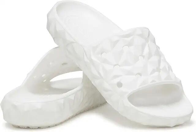 Crocs Classic Geometric Slide 2.0 (White Geo) Shoes Cover